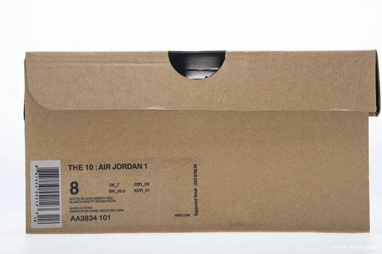 1 retro Jordan  chicago AA3834-101 NIKE Air OWT 0524